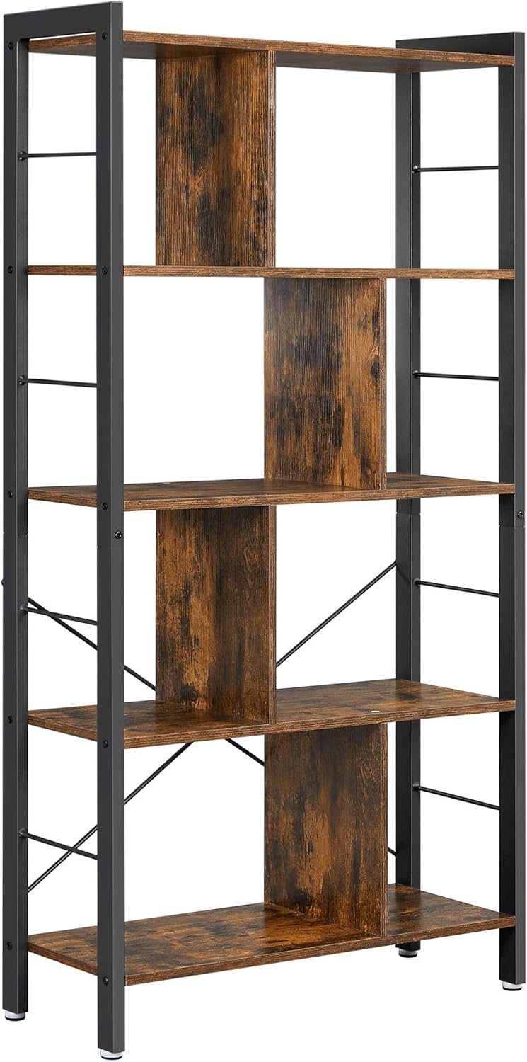 4-Tier Industrial Bookshelf I33781