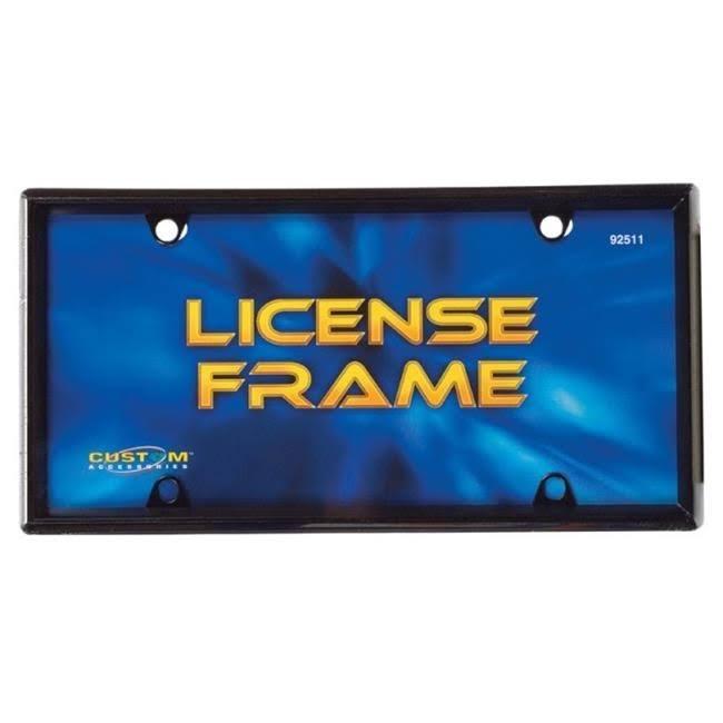 License Plate Frame Black B8343