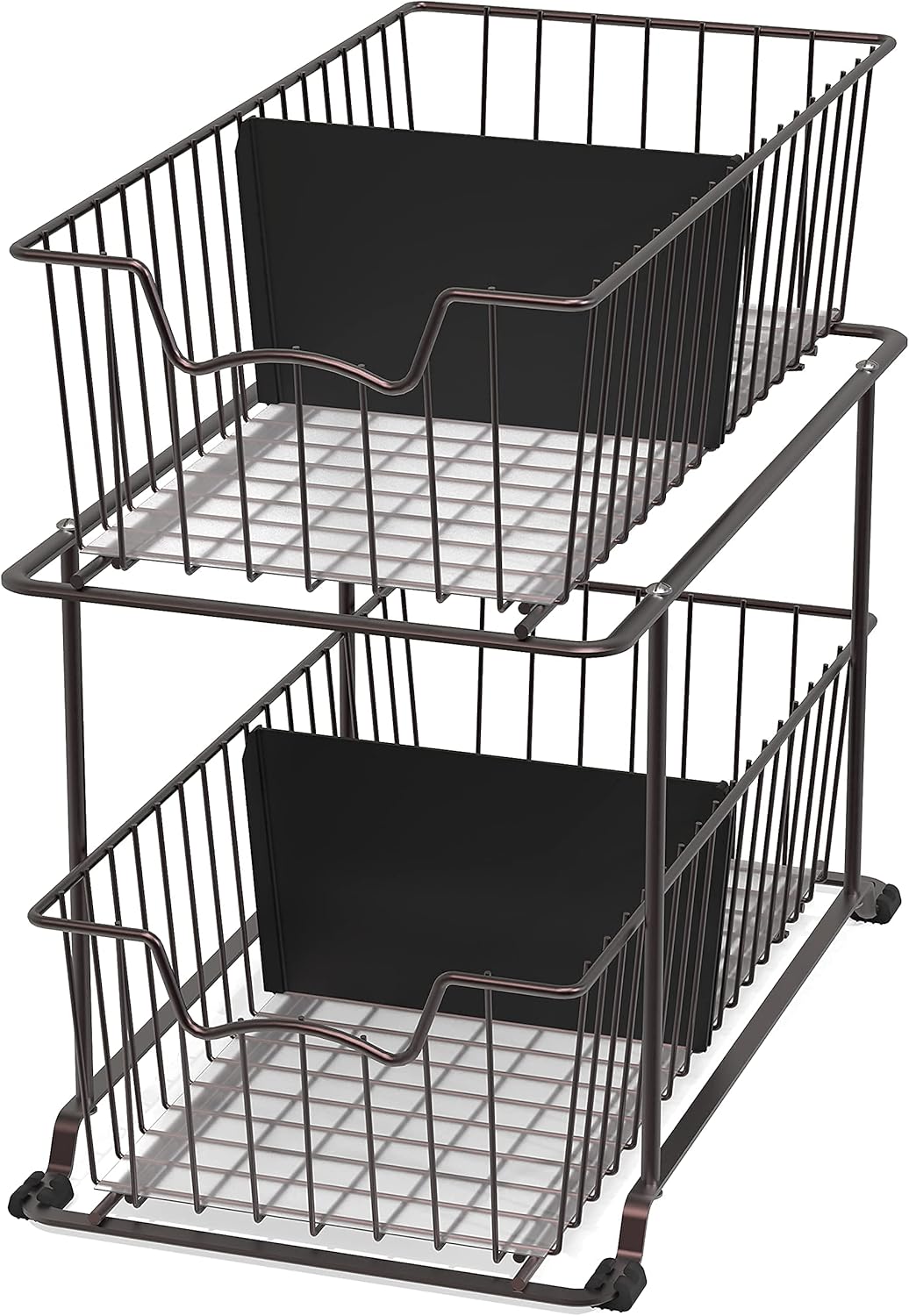 2 Tier Wire Basket Drawer Organizer E163293