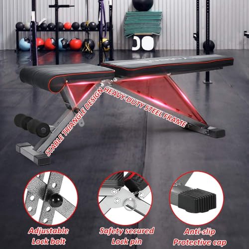 Adjustable Foldable Weight Bench 330 lbs Capacity A778080
