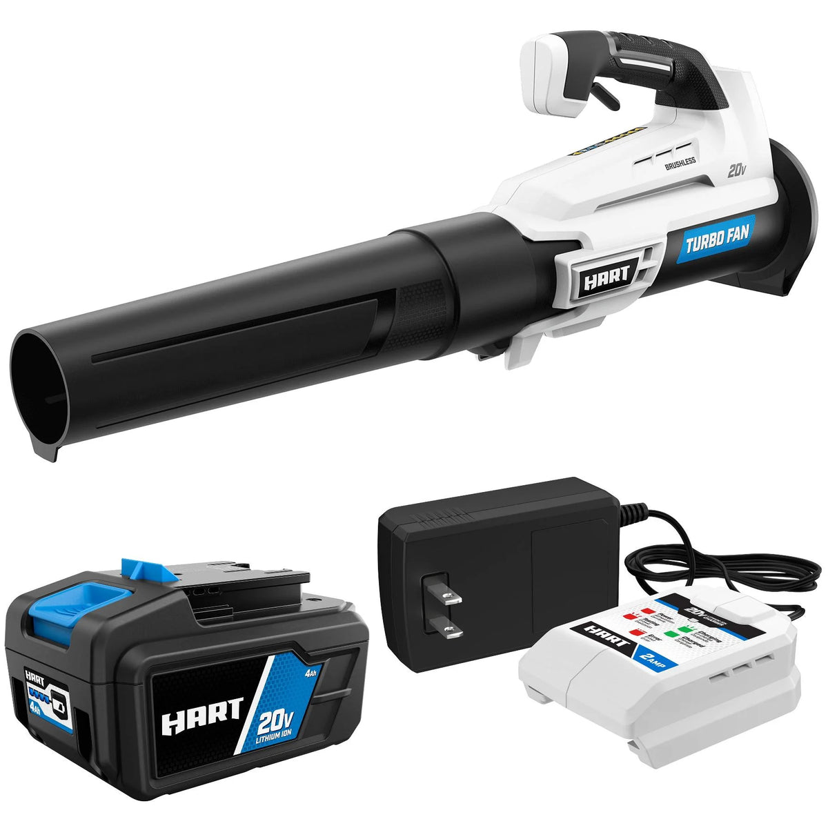 20-Volt 350 CFM Brushless Blower with Battery and Charger A6473