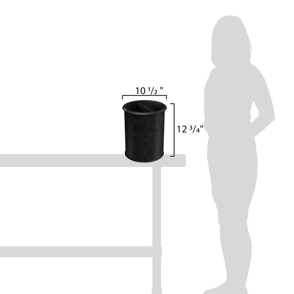 3.2 Gallon Black Trash Can S76620