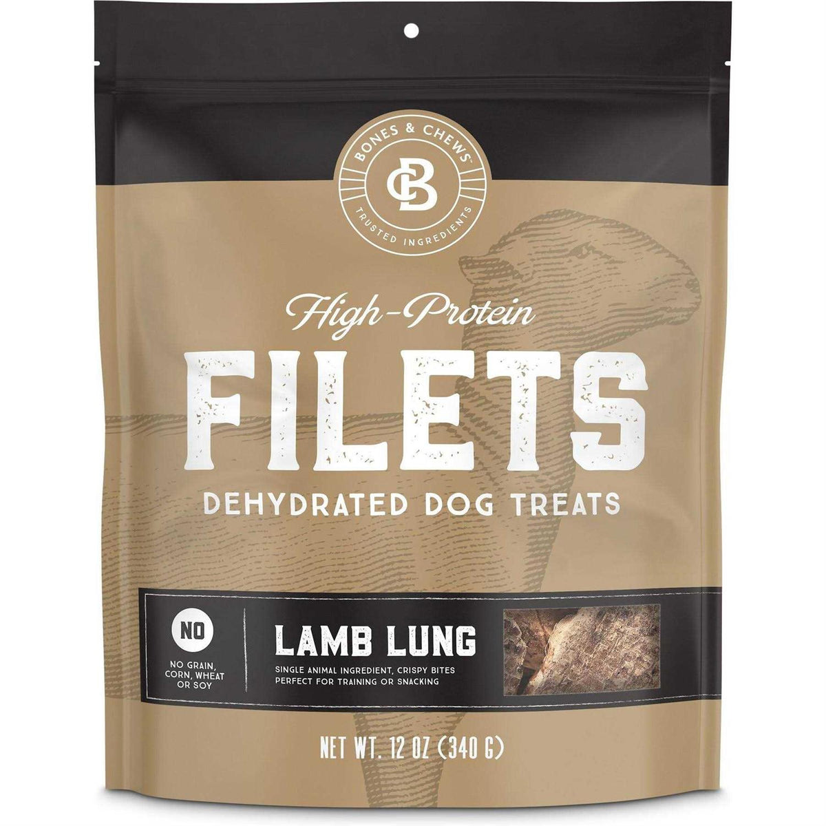 All-Natural Beef Lung Dehydrated Dog Treats J71080