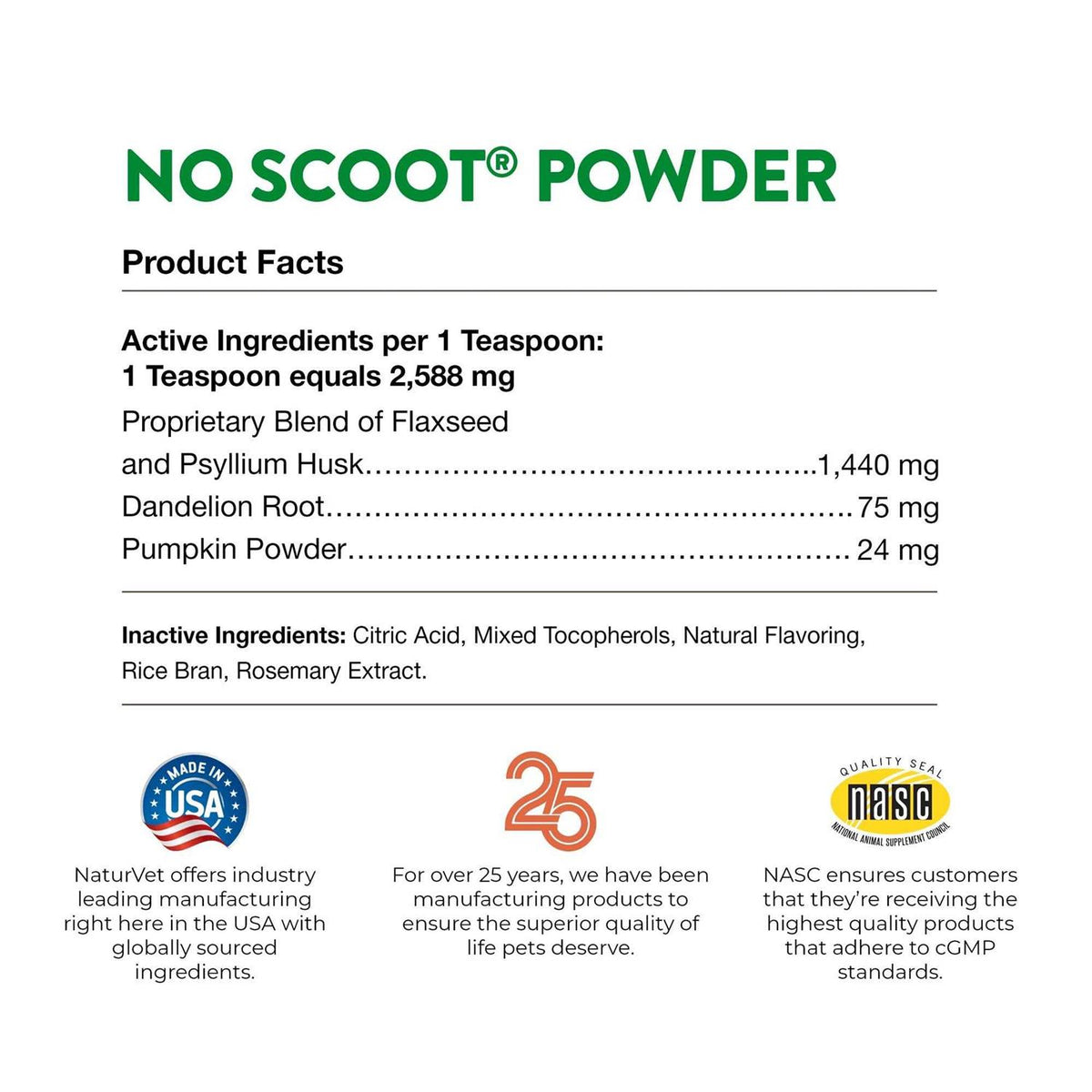 No Scoot Supplement Powder Plus Pumpkin O91957