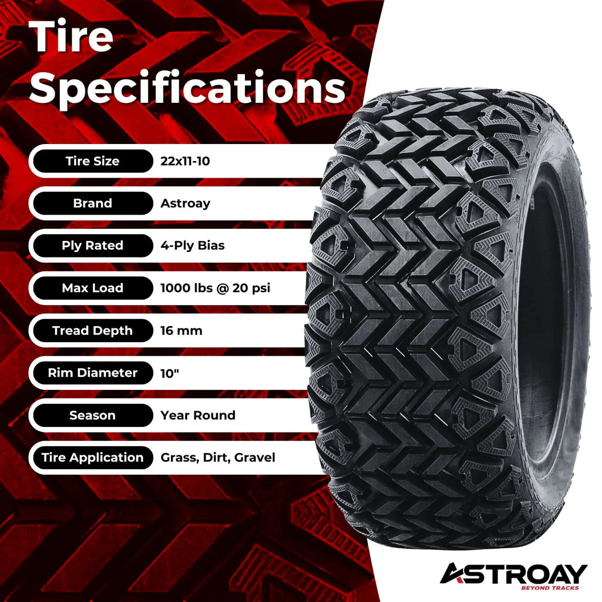 10 Golf Cart Tire R249