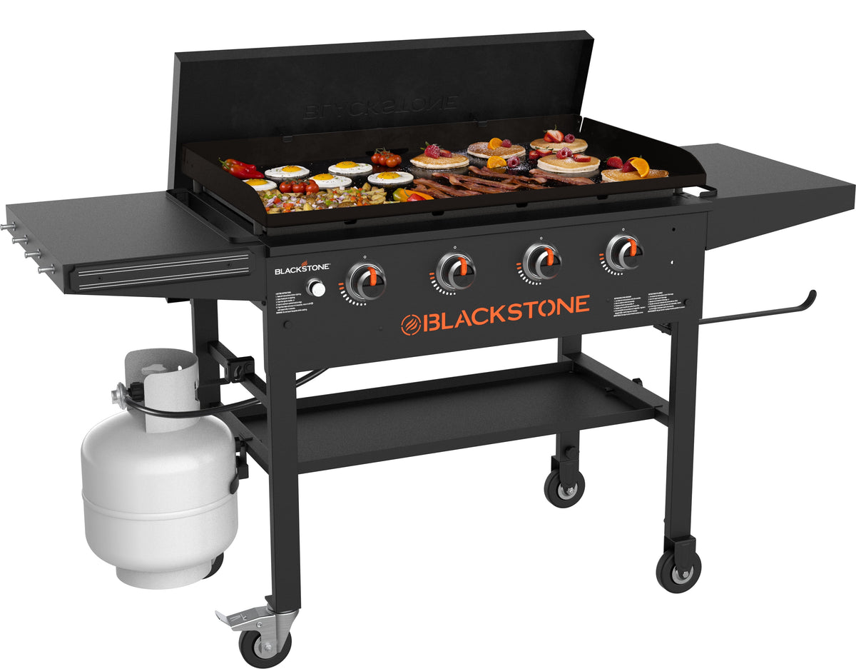 4-Burner Propane Griddle with Hard Cover J567409