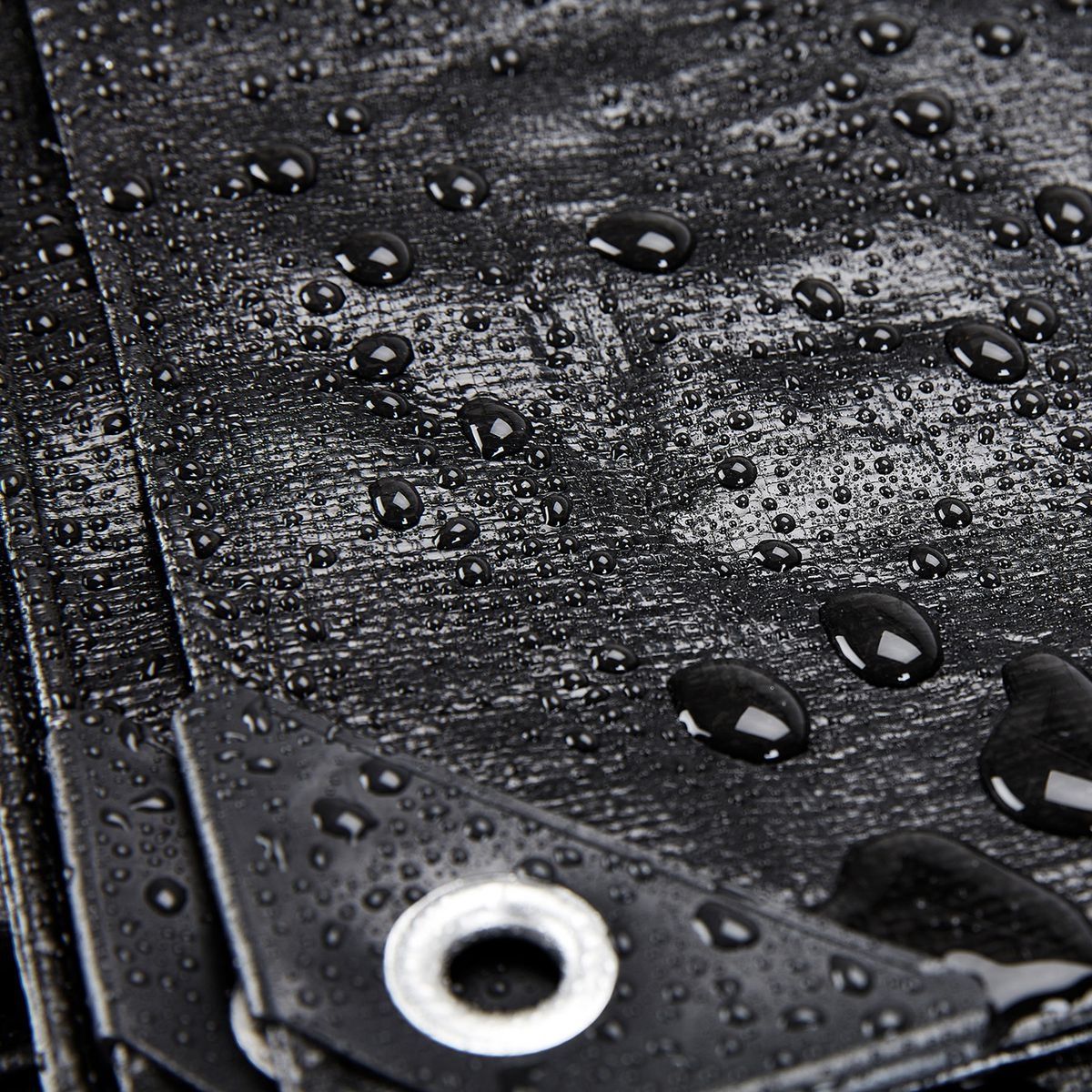 20 ft. x 30 ft. Silver and Black Weather-Resistant Tarp Y716641
