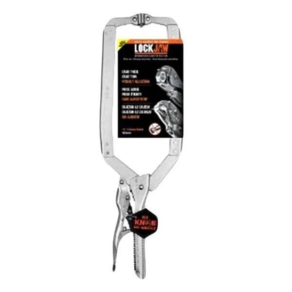 19-inch Self-Adjusting Locking Long Reach C-Clamp with Swivel Pads I428657