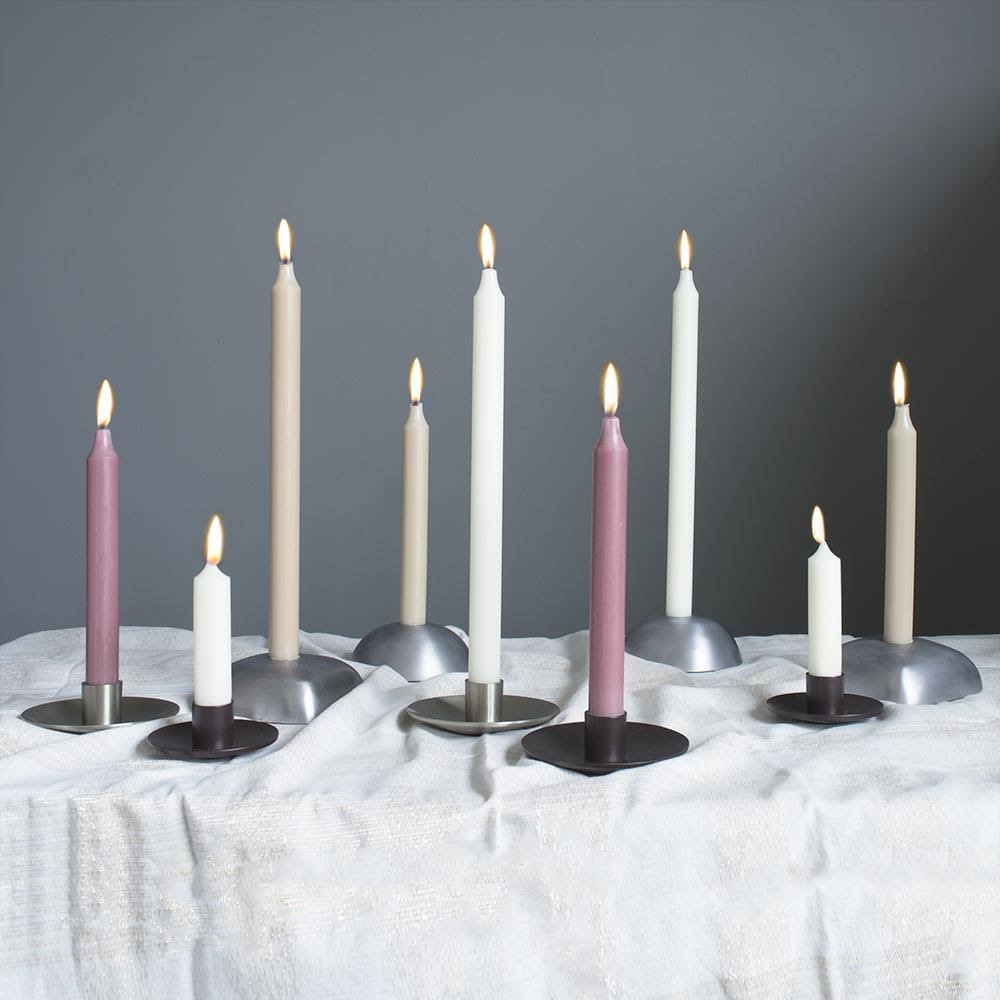 12pc Crimson 7 inch Taper Candles Q20618