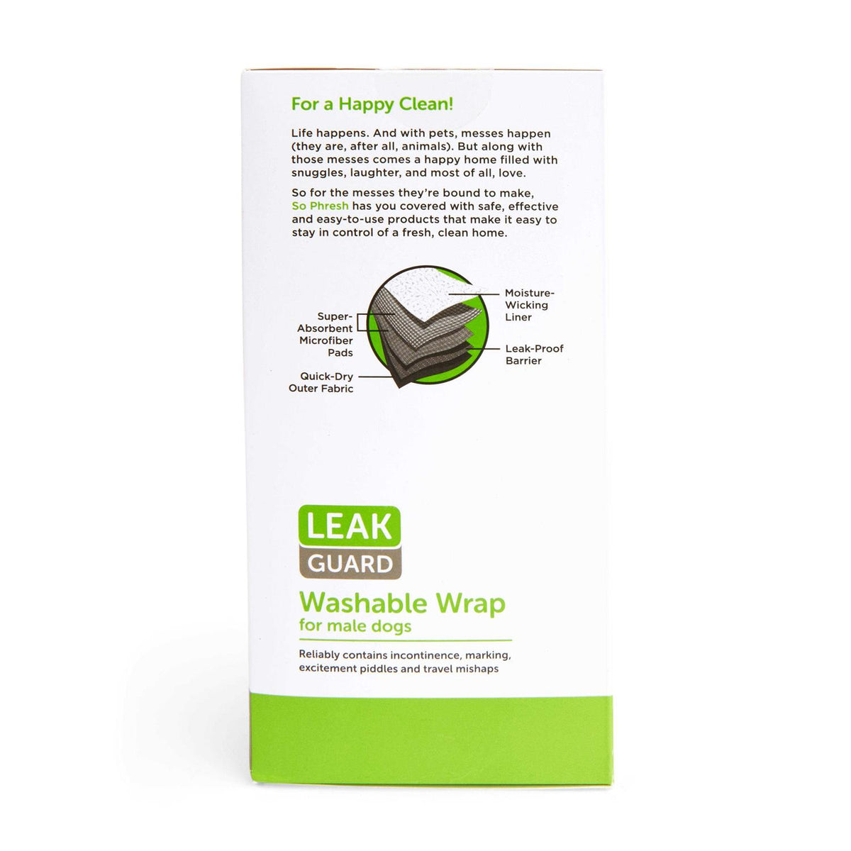 Washable Leak Guard Wrap for Male Dogs V77955