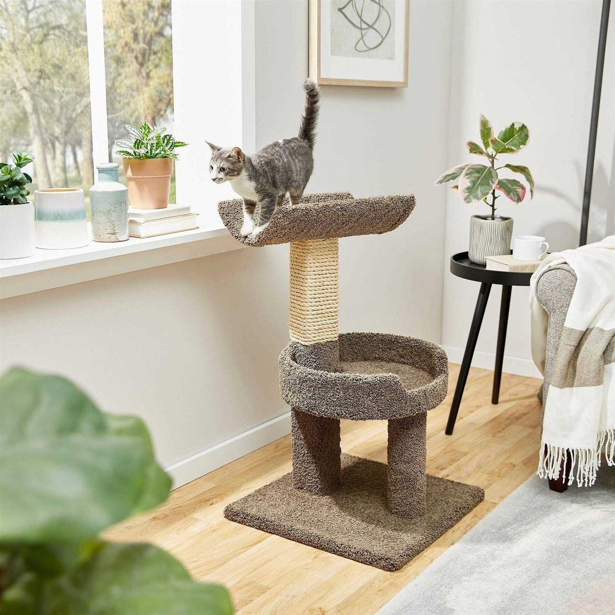 32-in Wooden Cat Tree I6519
