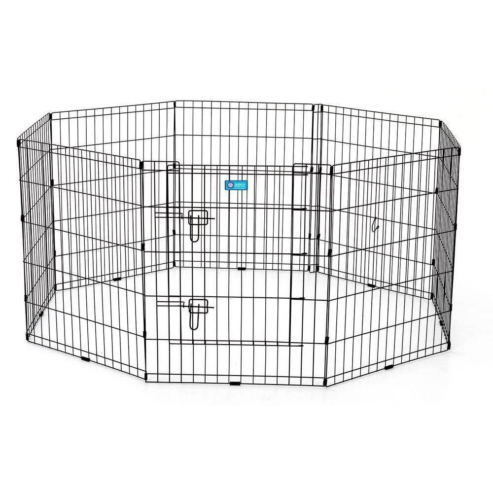 30 in. Pet Exercise Pen with Dual Latch Door S175283