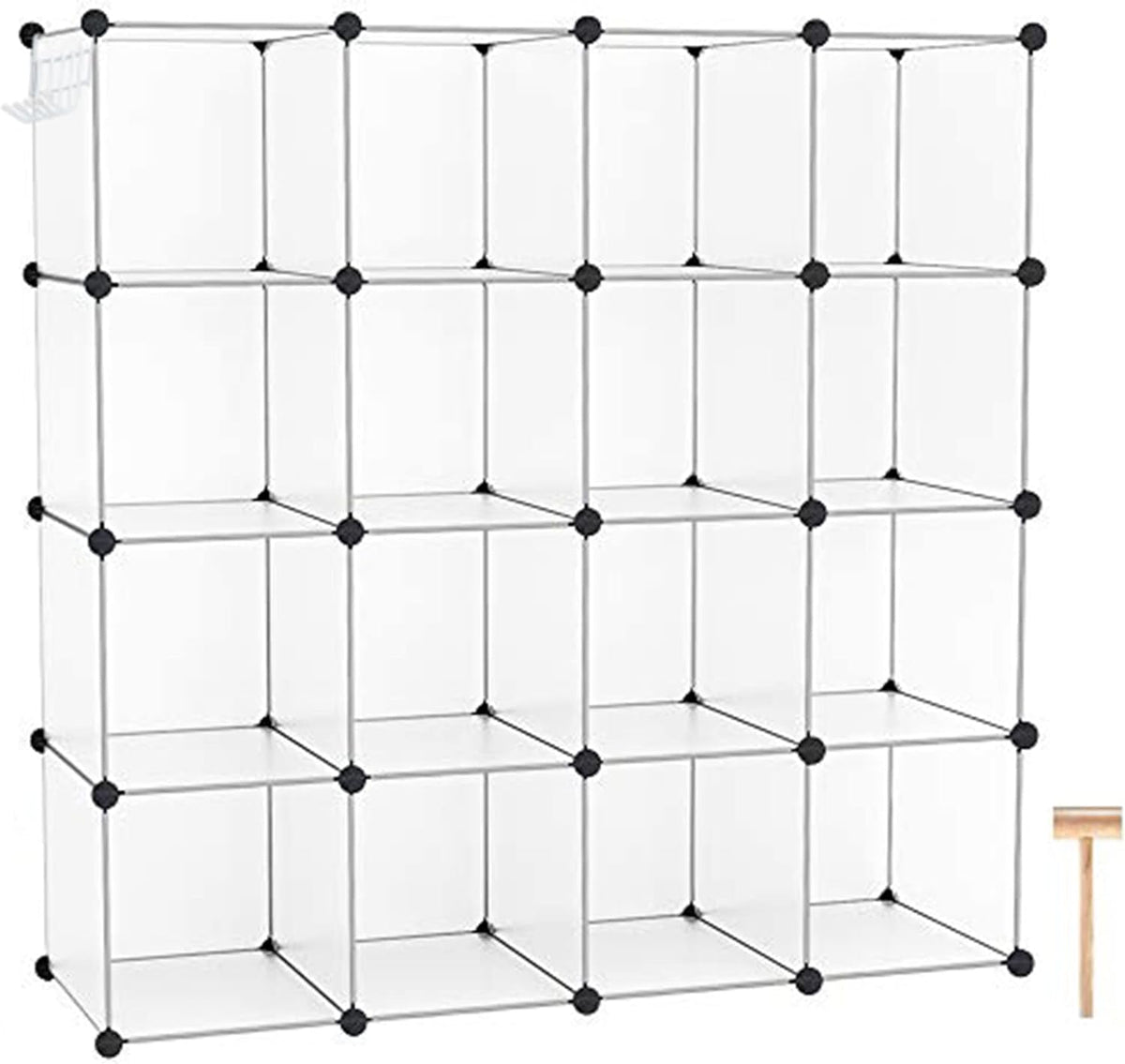 16 Cube Plastic Storage Organizer L21760