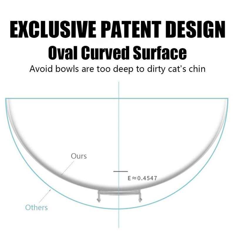 15 Tilted Elevated Cat Bowl with Stand O61694