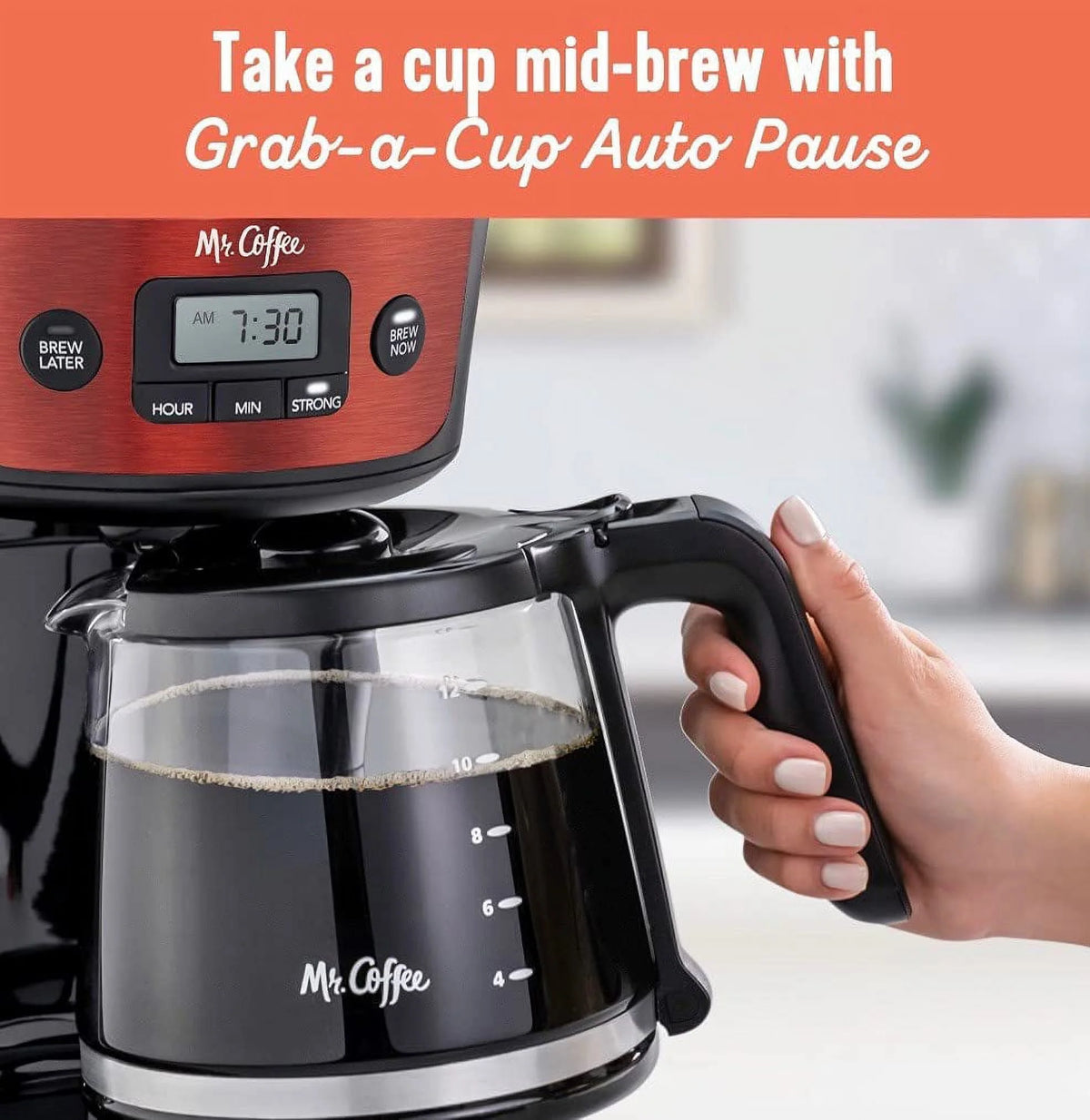 12-Cup Programmable Stainless Steel Coffeemaker O194301