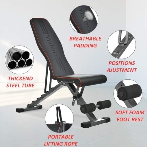 Adjustable Foldable Weight Bench 330 lbs Capacity A778080