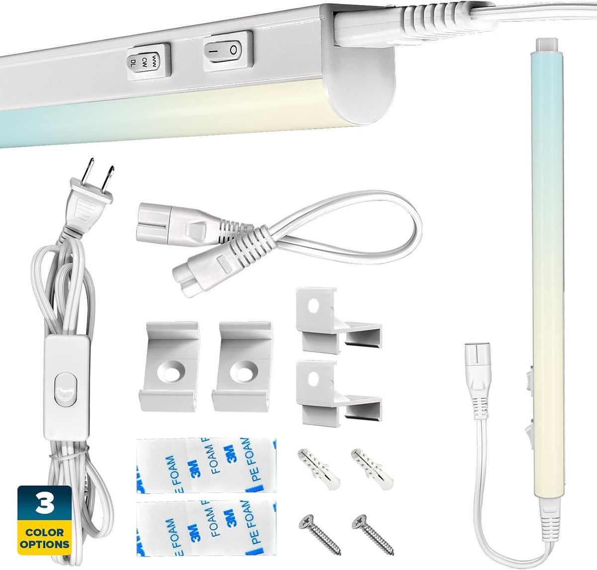 34 Inch LED Under Cabinet Light Kit, 3 Color Option, 12W V3287