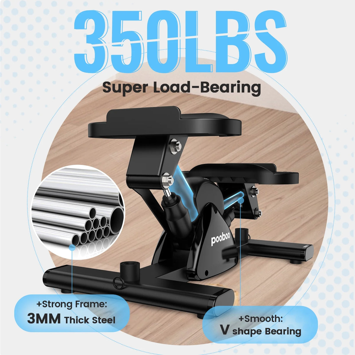 Mini Stepper Machine with Resistance Bands D835