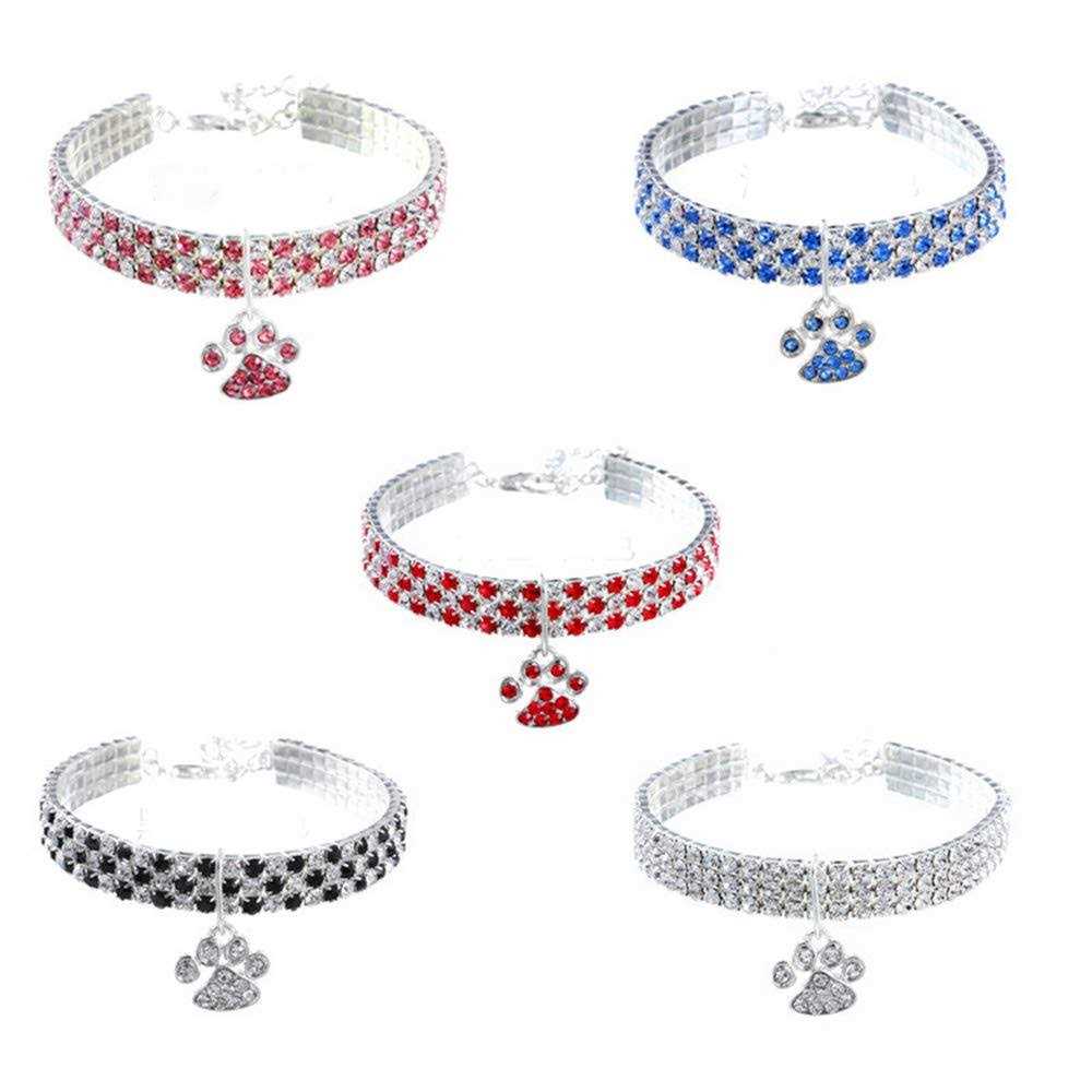 Adjustable Diamond Cat and Dog Collar H8396