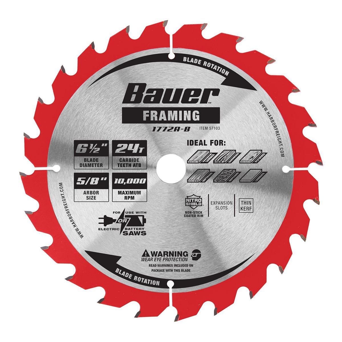 6-1/2 in. 24T Framing Circular Saw Blade F980
