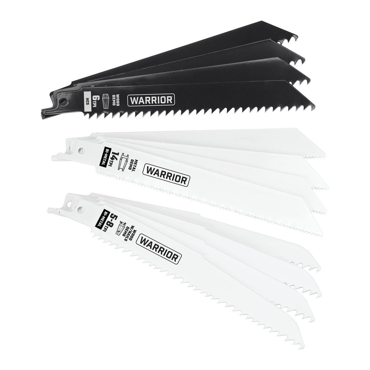 6 in. Bi-Metal Reciprocating Saw Blade Set, 12-Pack G26413
