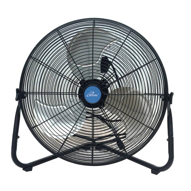 20 in. 3 Speeds High Velocity Floor or Wall Mount Fan, 5800 CFM, Black B83761
