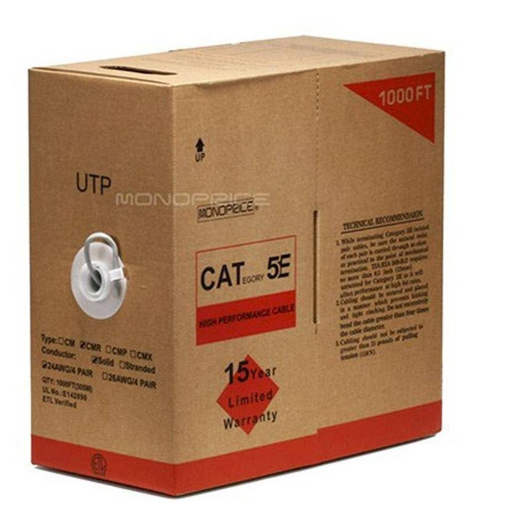 24AWG Cat5e UTP Solid Bulk Ethernet Cable I587917