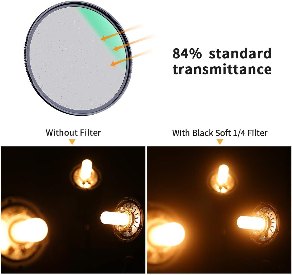77mm Black Diffusion 1/4 Filter with Multi-Layer Coatings X763