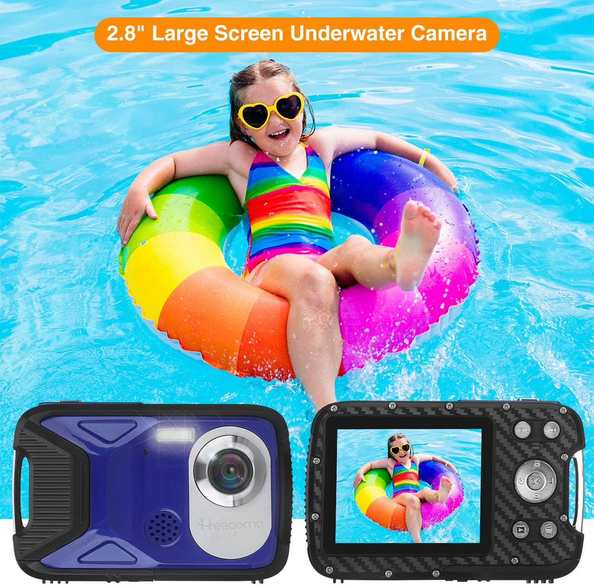 Waterproof 1080P 21MP Kids Digital Camera R603389