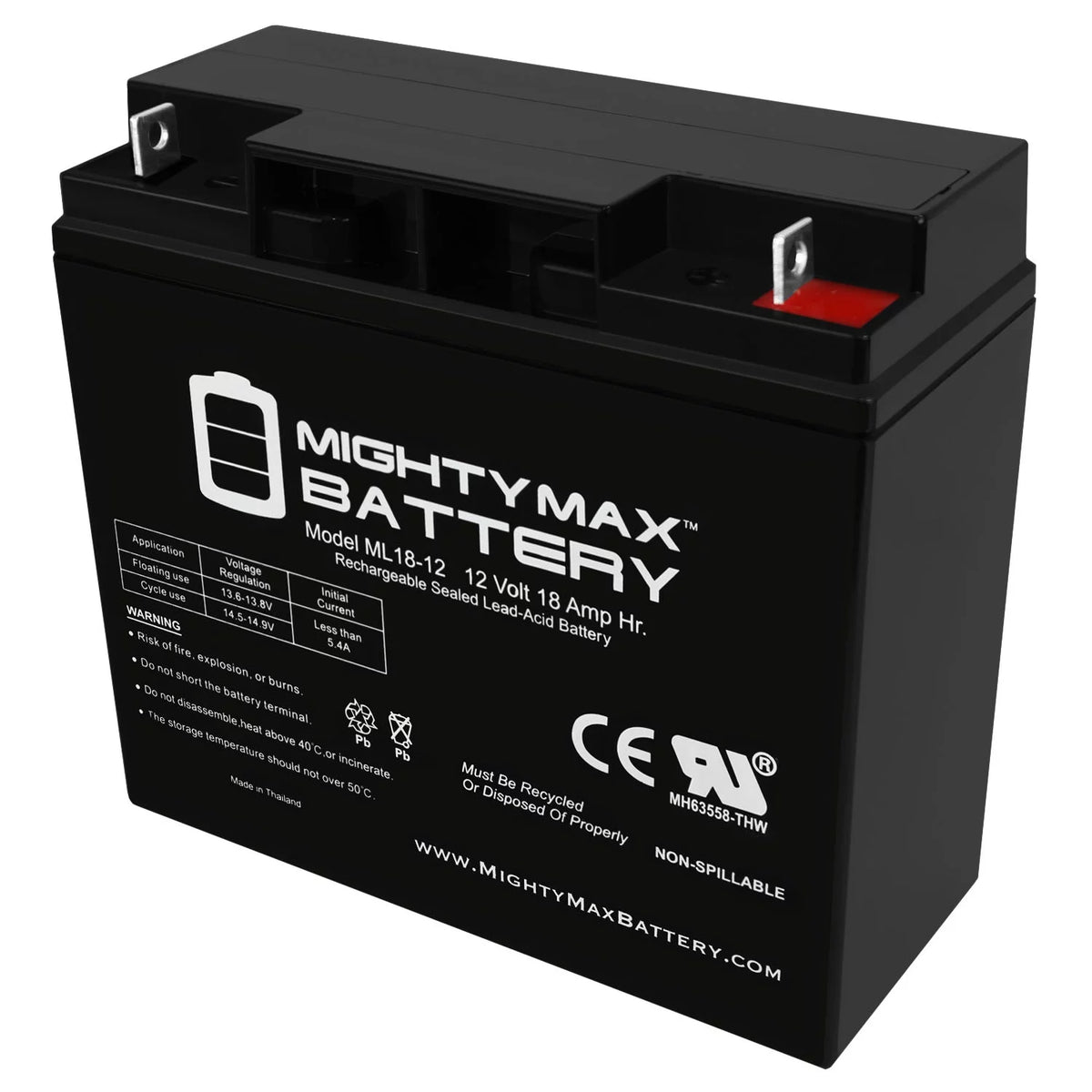 12V 18AH Sealed Lead Acid Battery G879