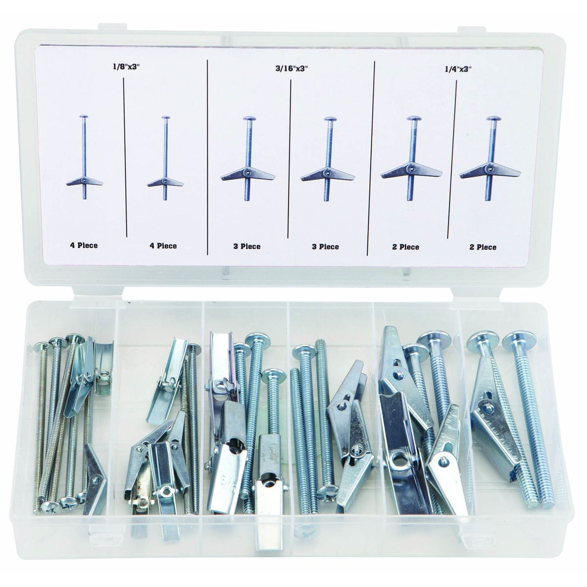 18 Piece Toggle Bolt Assortment X156158
