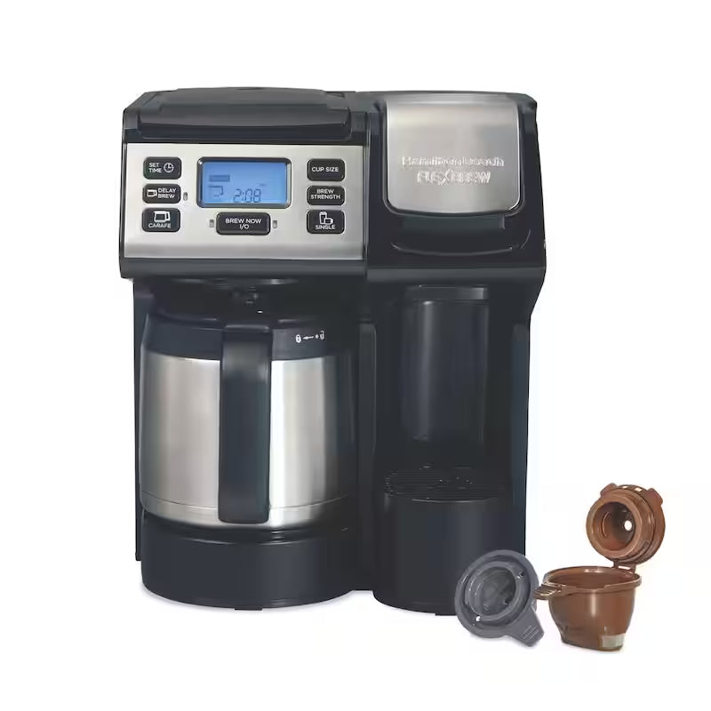 12-Cup Black and Stainless Steel Coffee Maker with Thermal Carafe C192
