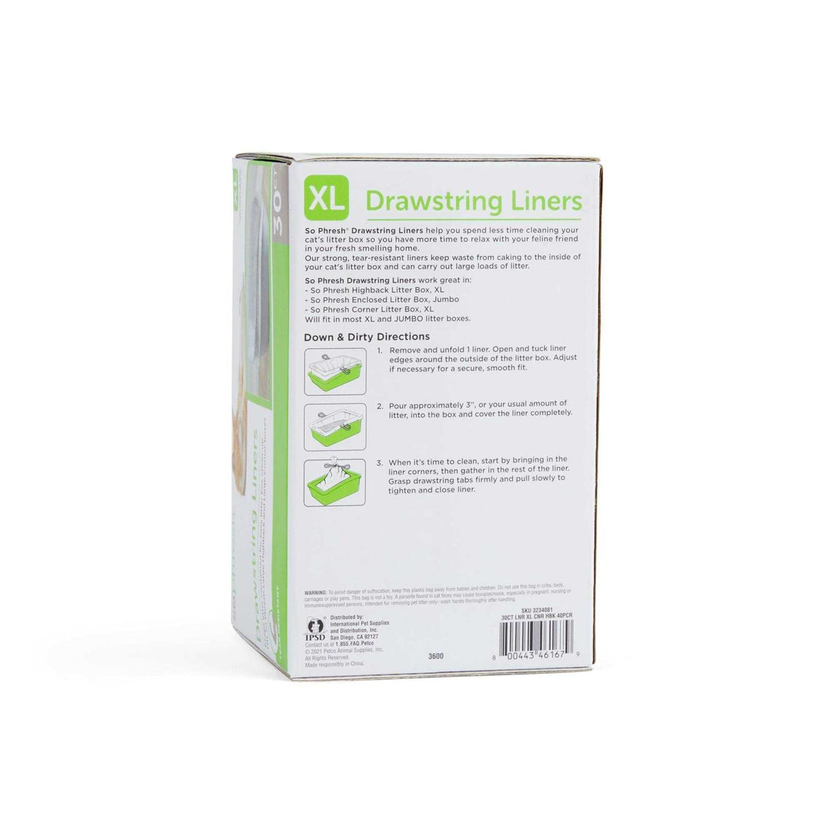 Drawstring Liners for Highback Boxes N34874