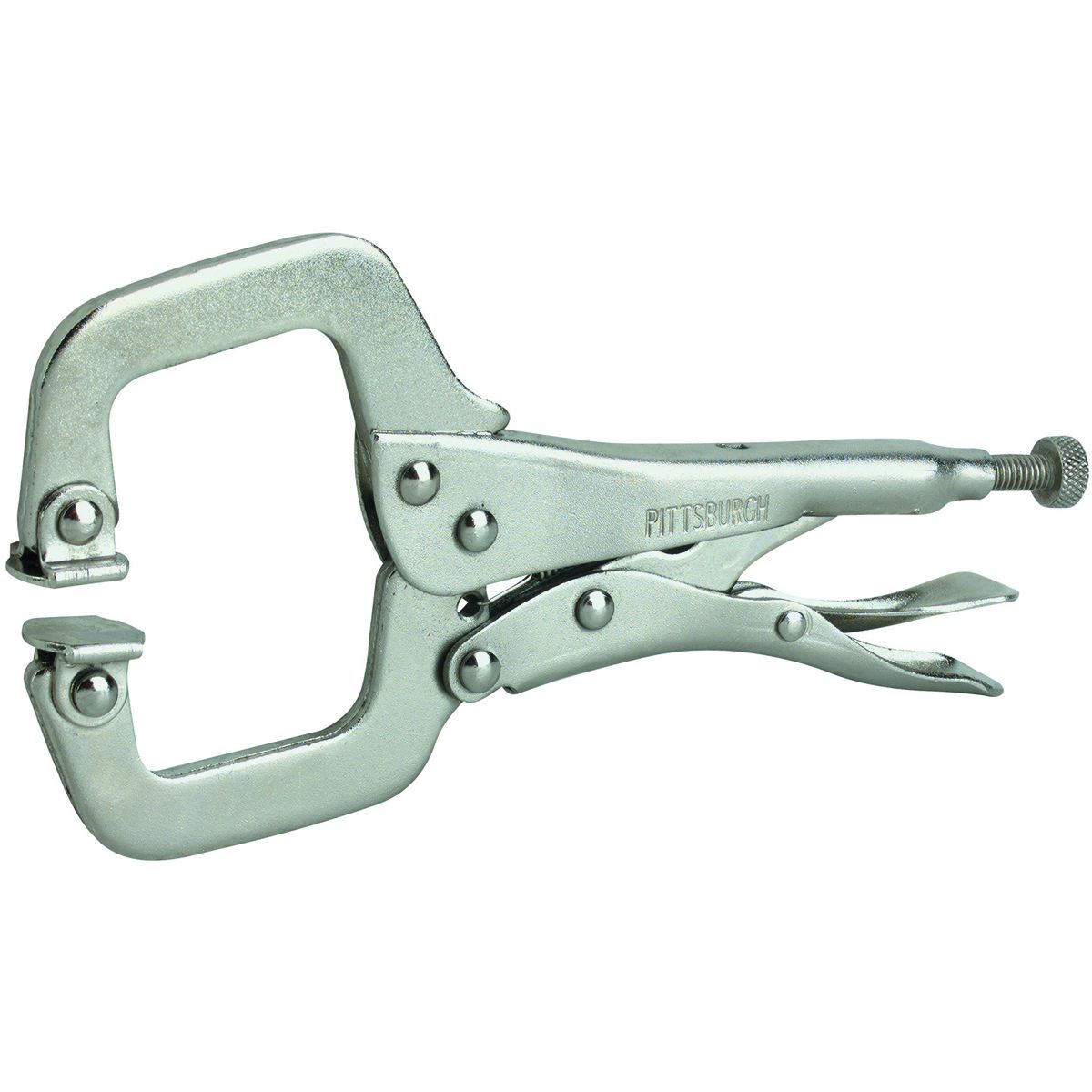 6 in. Swivel Pad C-Clamp Locking Pliers F5665