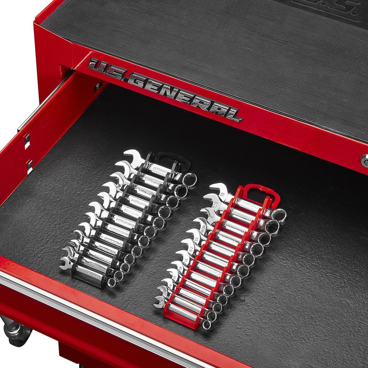 12 Slot Stubby Wrench Organizer, 2 Piece D741431