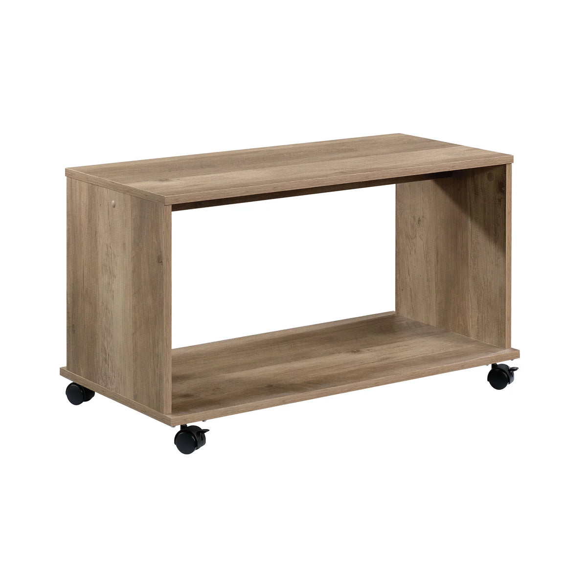 Rustic Weathered Oak Finish TV Cart M16237