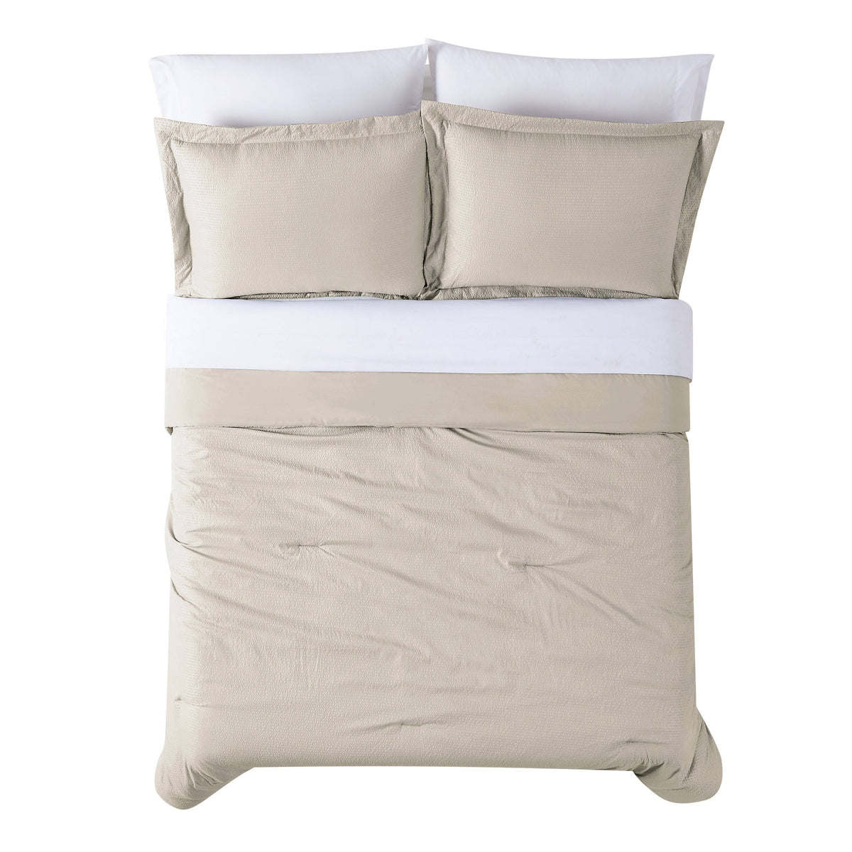Khaki Full 7 Piece Bed in A Bag B445