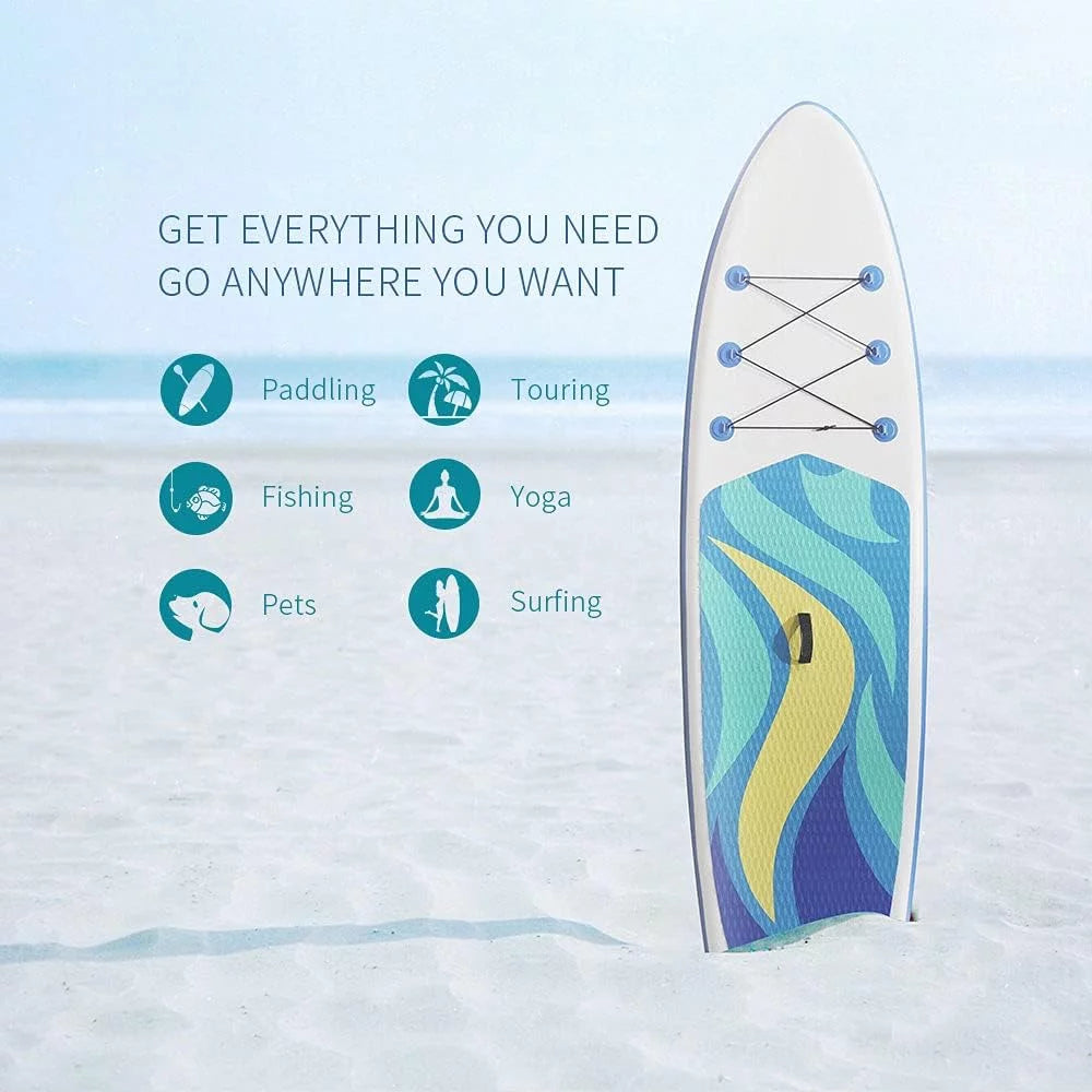 10.6FT Inflatable Stand Up Paddle Board Set W9465