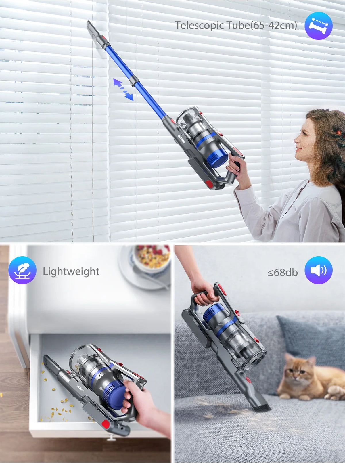 Cordless Vacuum Cleaner 400W 33KPA Y93029