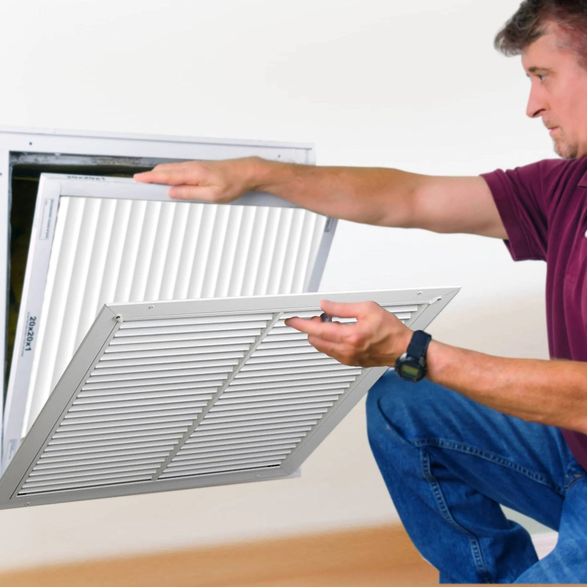 14x14x1 Electrostatic Air Filter 4 Pack D848