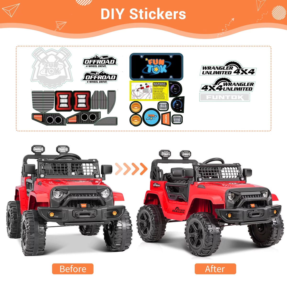 12V Electric Ride on Toy Car with Remote Control Z10533