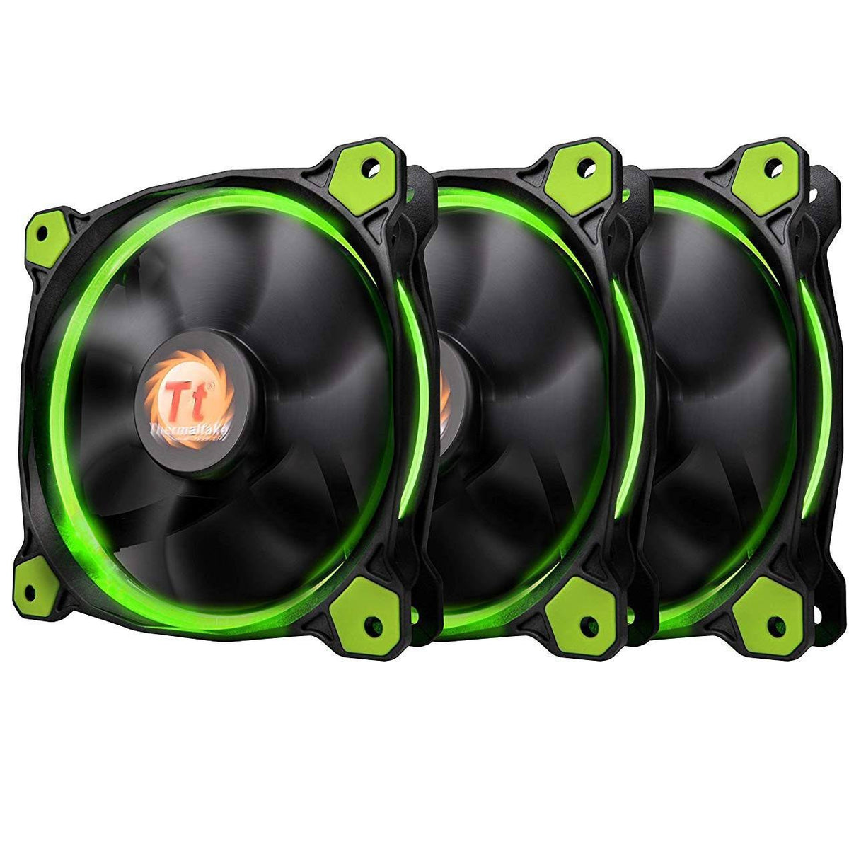 120mm Green LED Case Fan 3 Fans Pack B427008