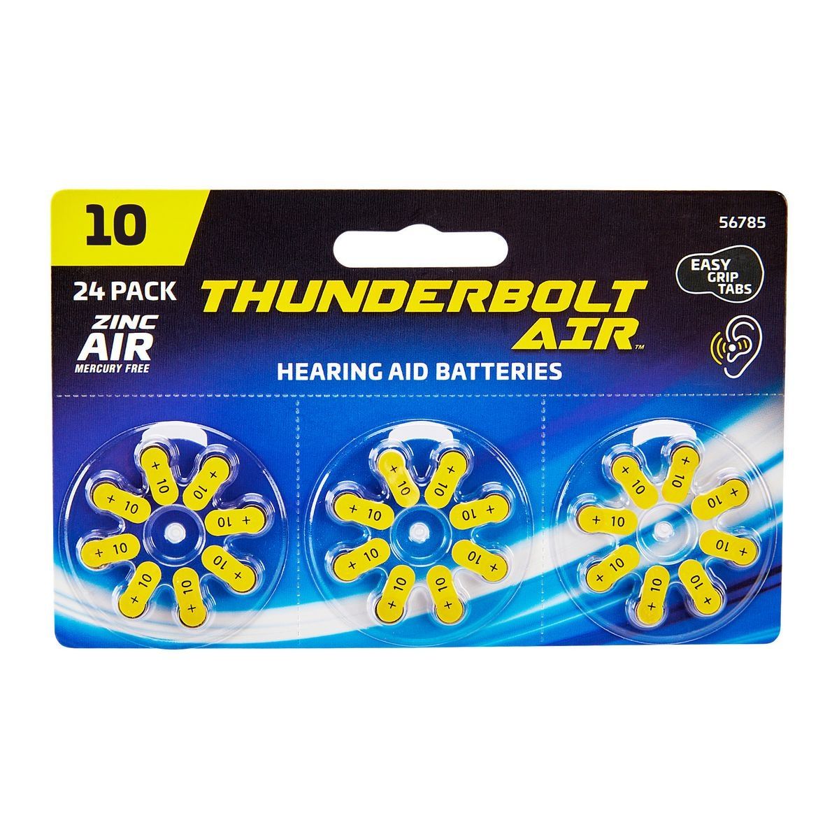 Hearing Aid Batteries, 24 Pack C240