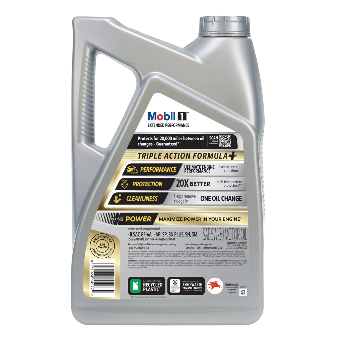 Full Synthetic Motor Oil 5W-30, 5 Quart Y373874