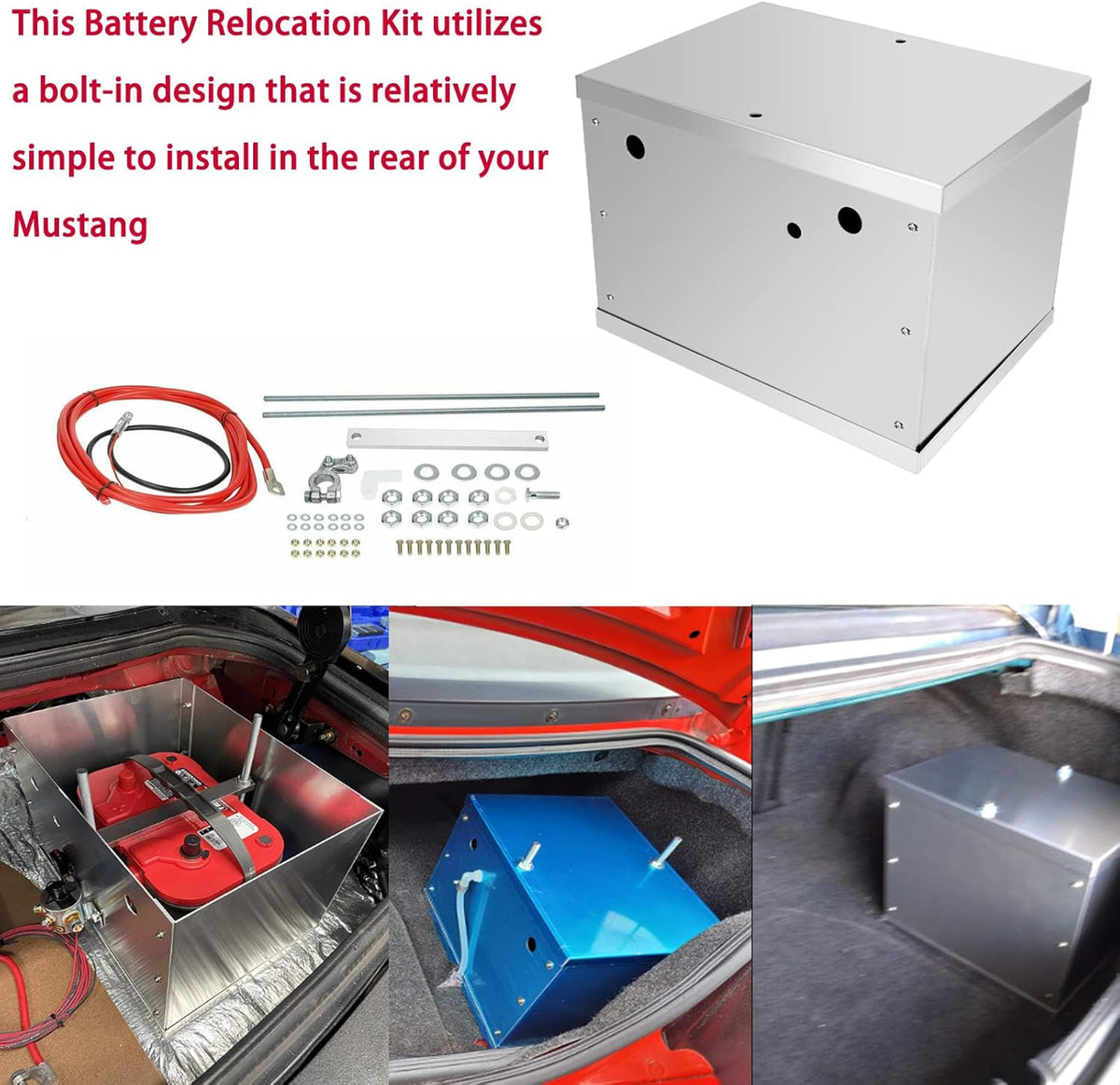 Aluminum Battery Box Relocation Kit L745