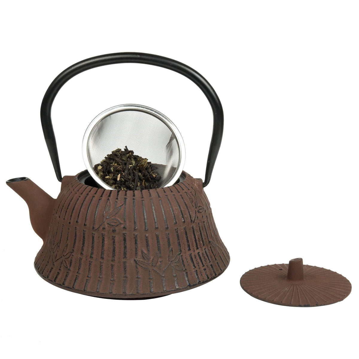 40 oz Cast Iron Tea Pot with Infuser Basket C29626
