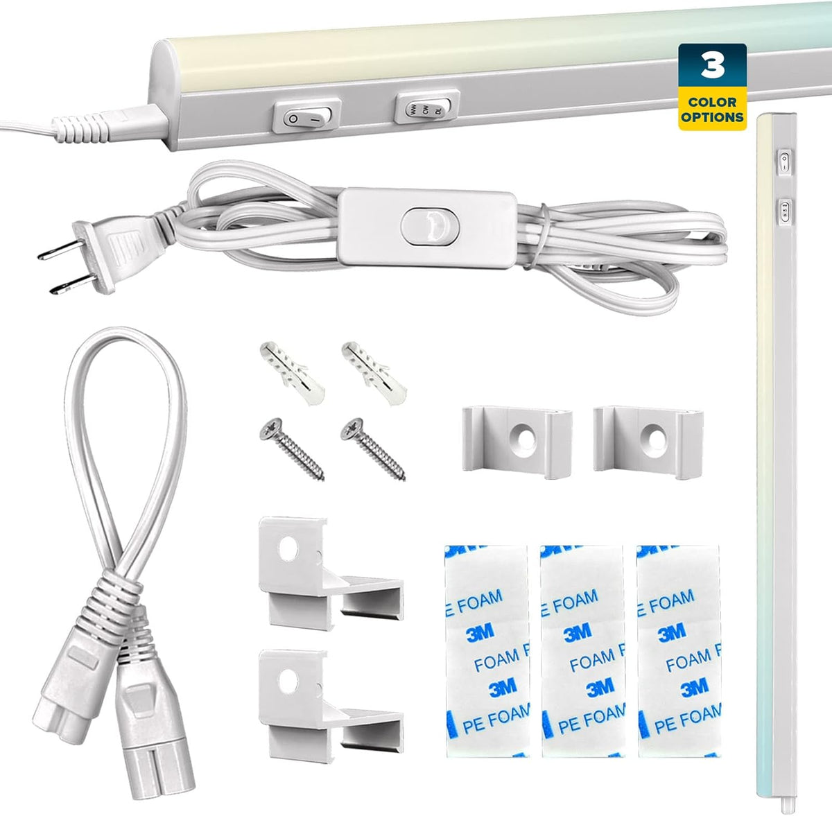 34 Inch LED Under Cabinet Light Kit, 3 Color Option, 12W V3287