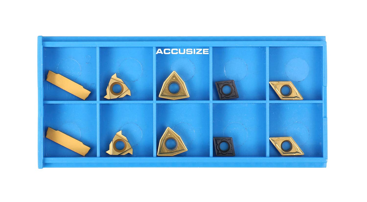2 Pc of Each Kind of Carbide Inserts, Total 10 Pieces L35804