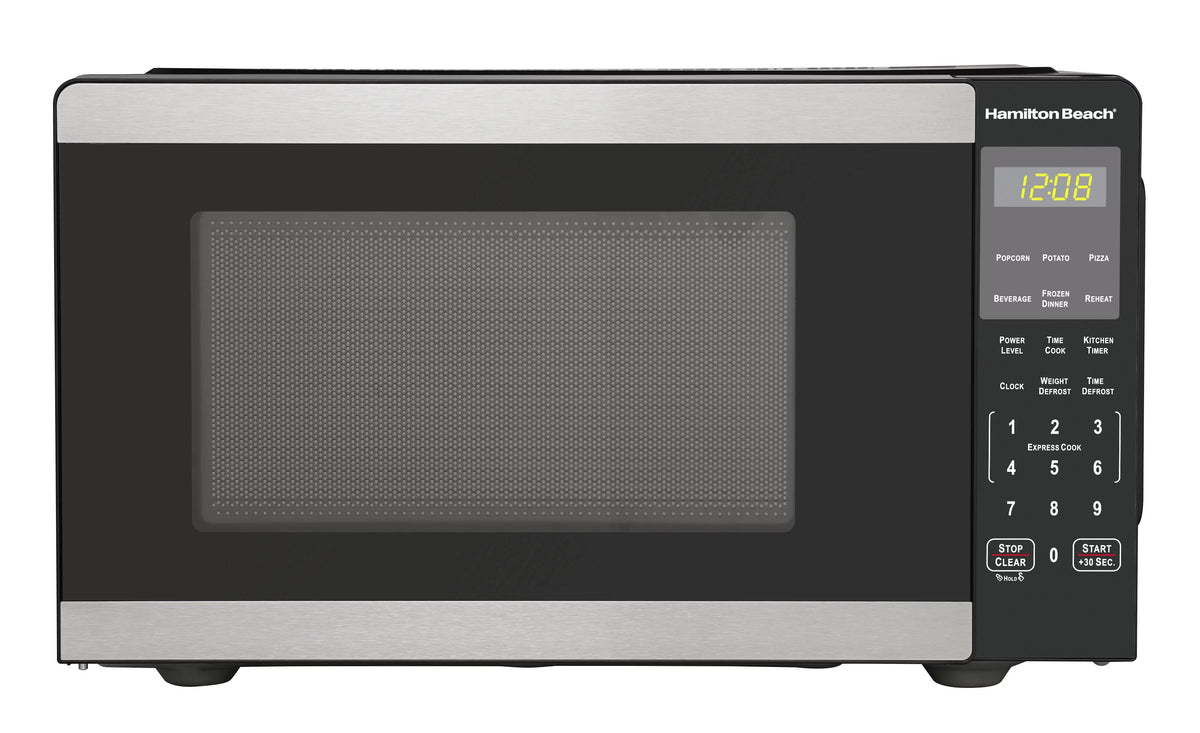 0.9 Cu ft 900 Watts Stainless Steel Countertop Microwave Oven D481