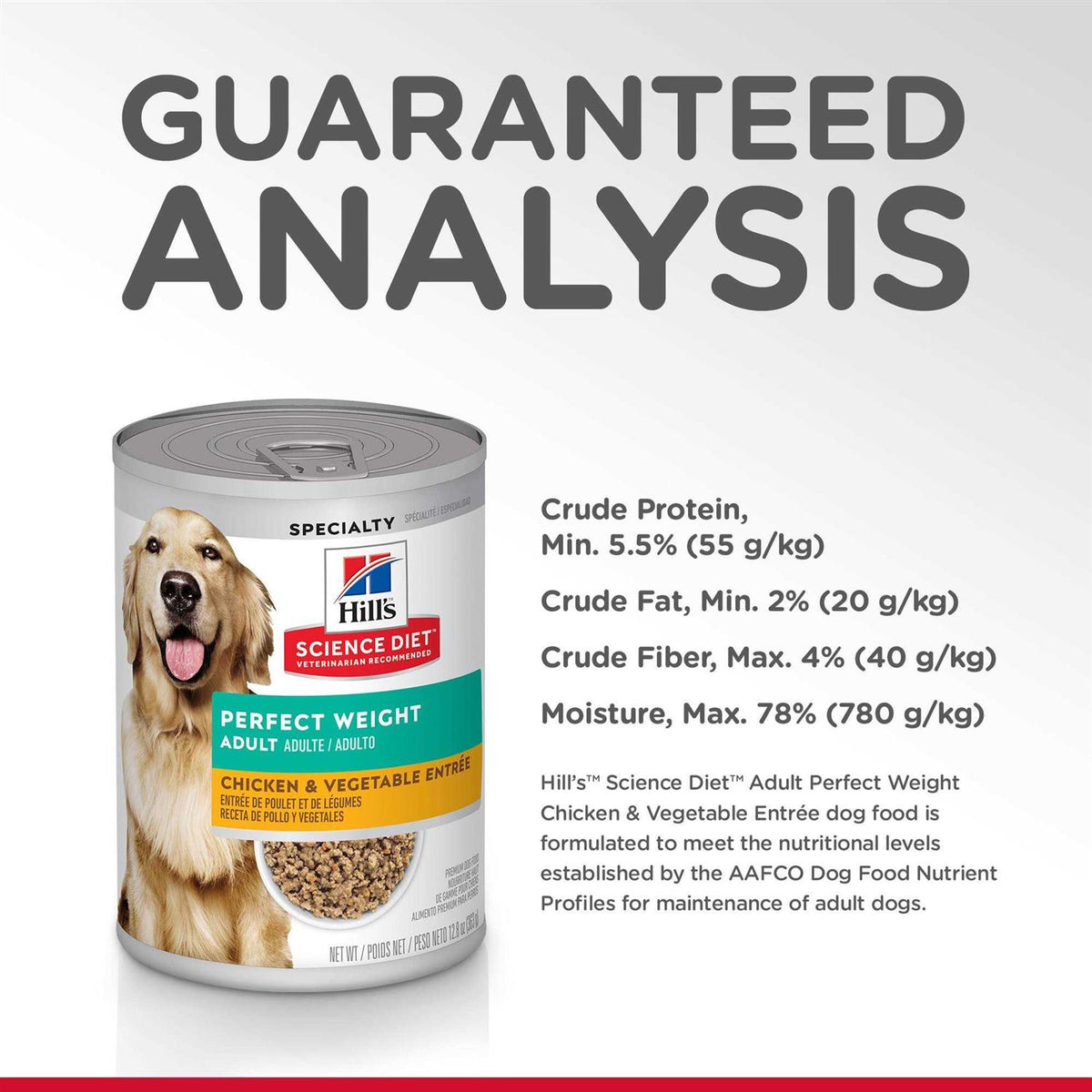 Adult Chicken & Vegetable Entree Canned Dog Food N665405